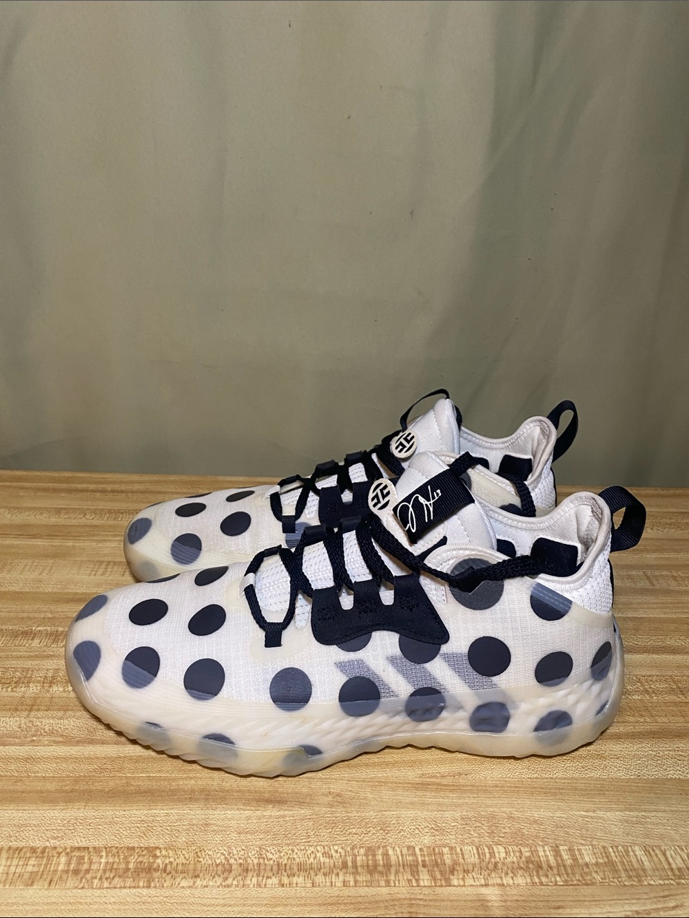 Adidas Harden Vol 5 FutureNatural Polka  Basketball Gym  Shoes Mens 10
